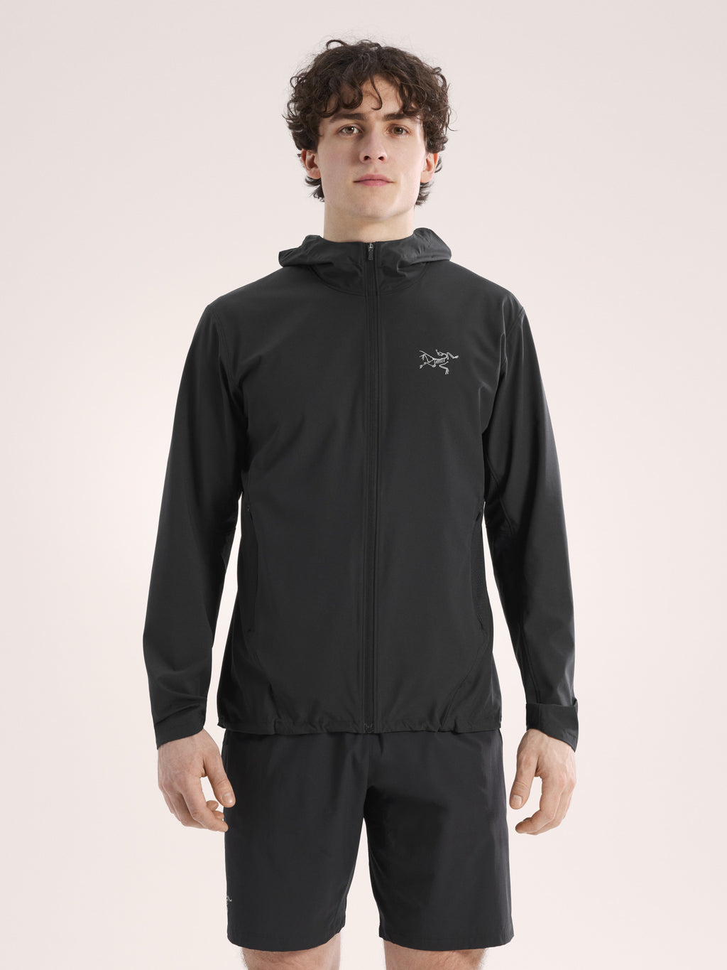 Incendo Hybrid Hoody Black Front View