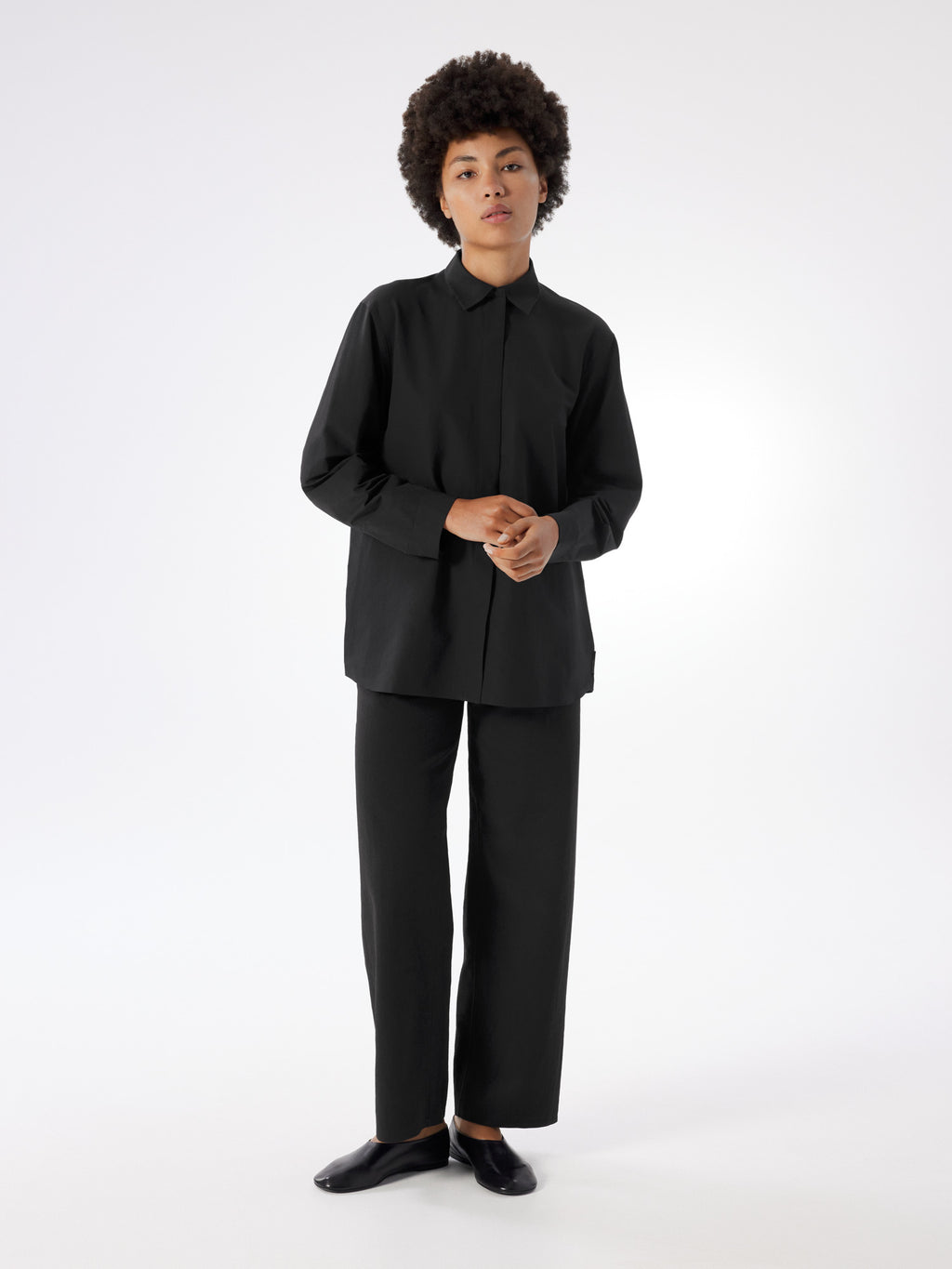 Pixa Shirt LS Women's Black Full Body