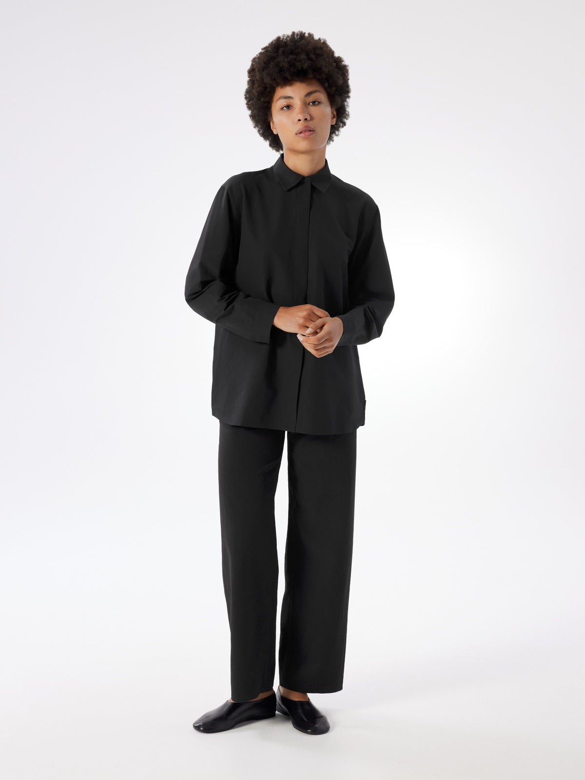 Pixa Shirt LS Women's Black Full Body