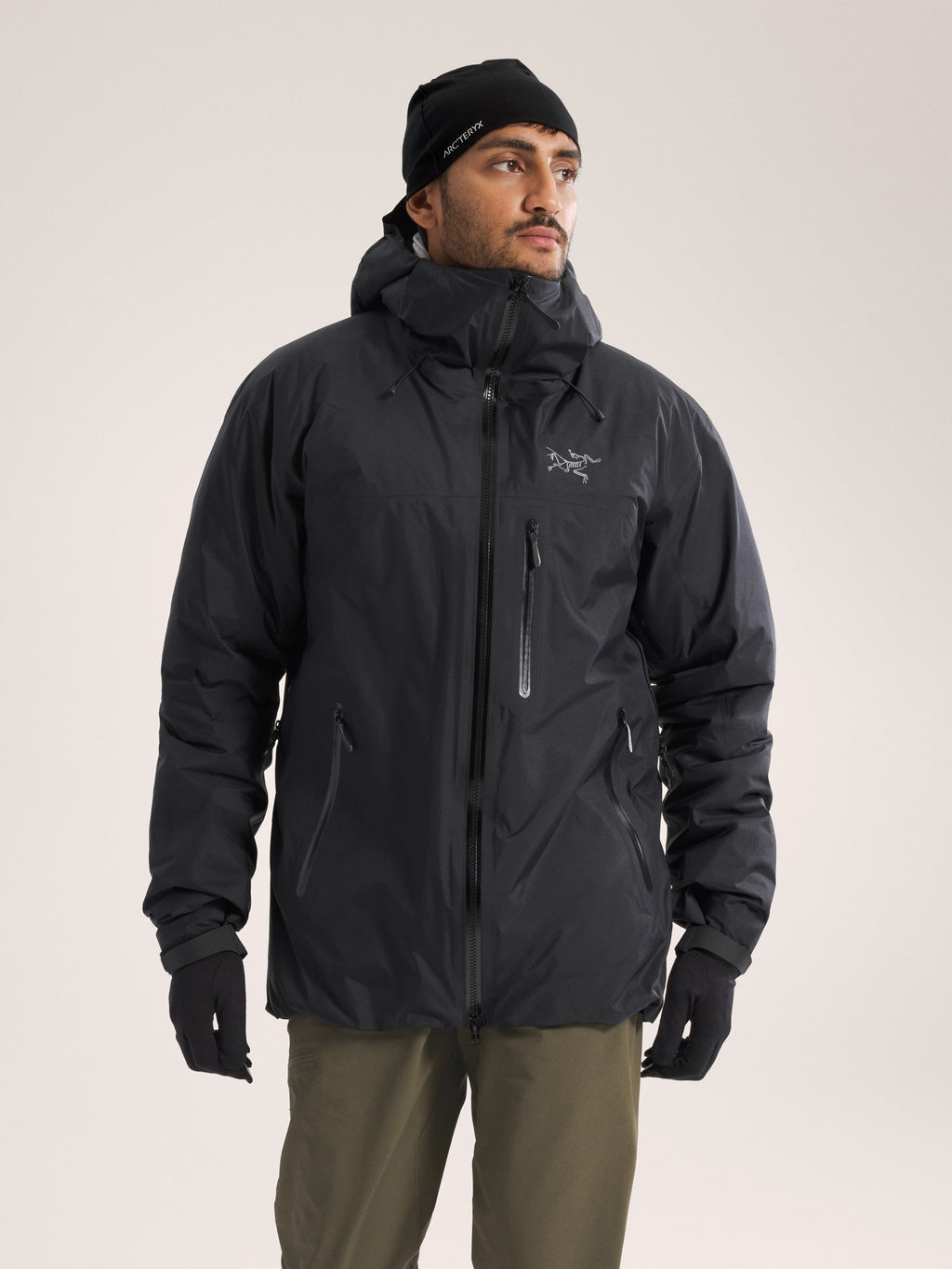 Beta Insulated Jacket Black Front View