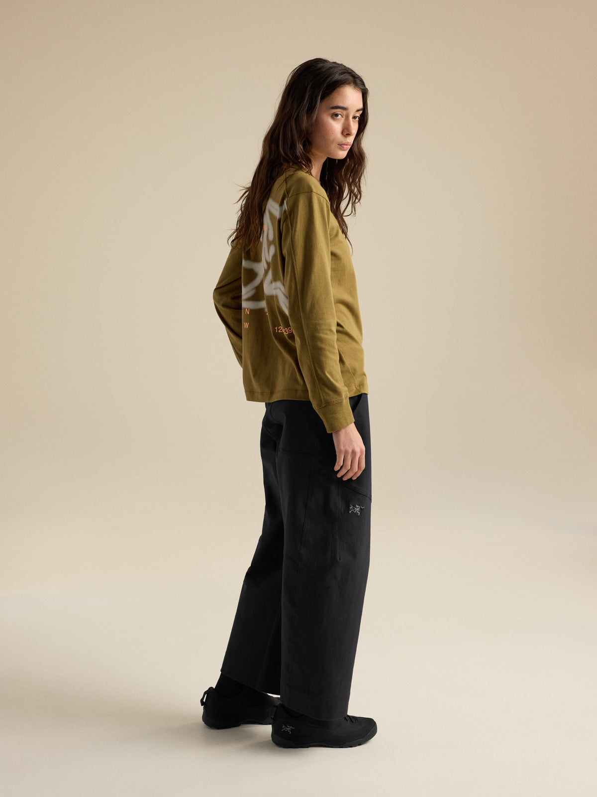 Kragg Cotton Since 1989 Crew Neck Shirt LS Women's Bracken / Sea Salt Hover