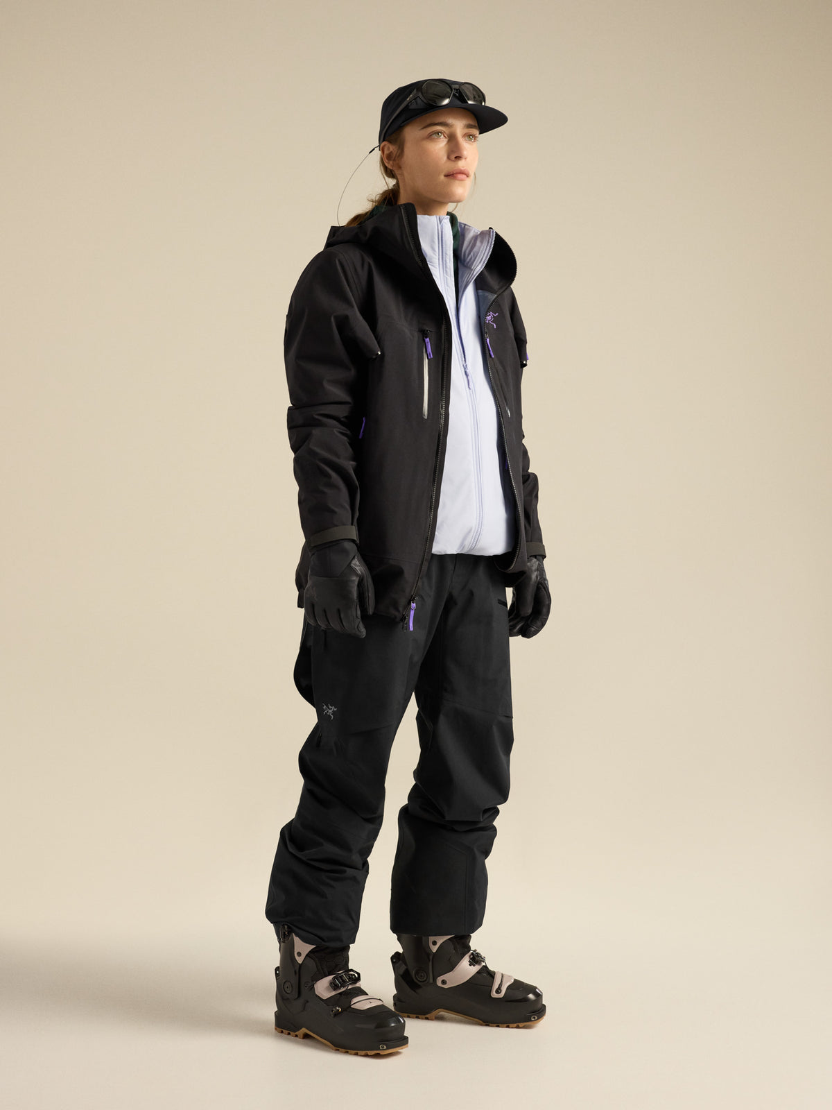 Rush Bib Pant Women's Black Hover