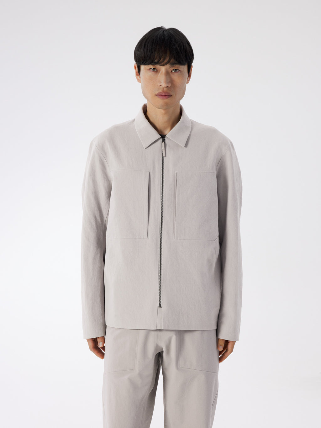 Mionn Softshell Overshirt Silkstone Front View