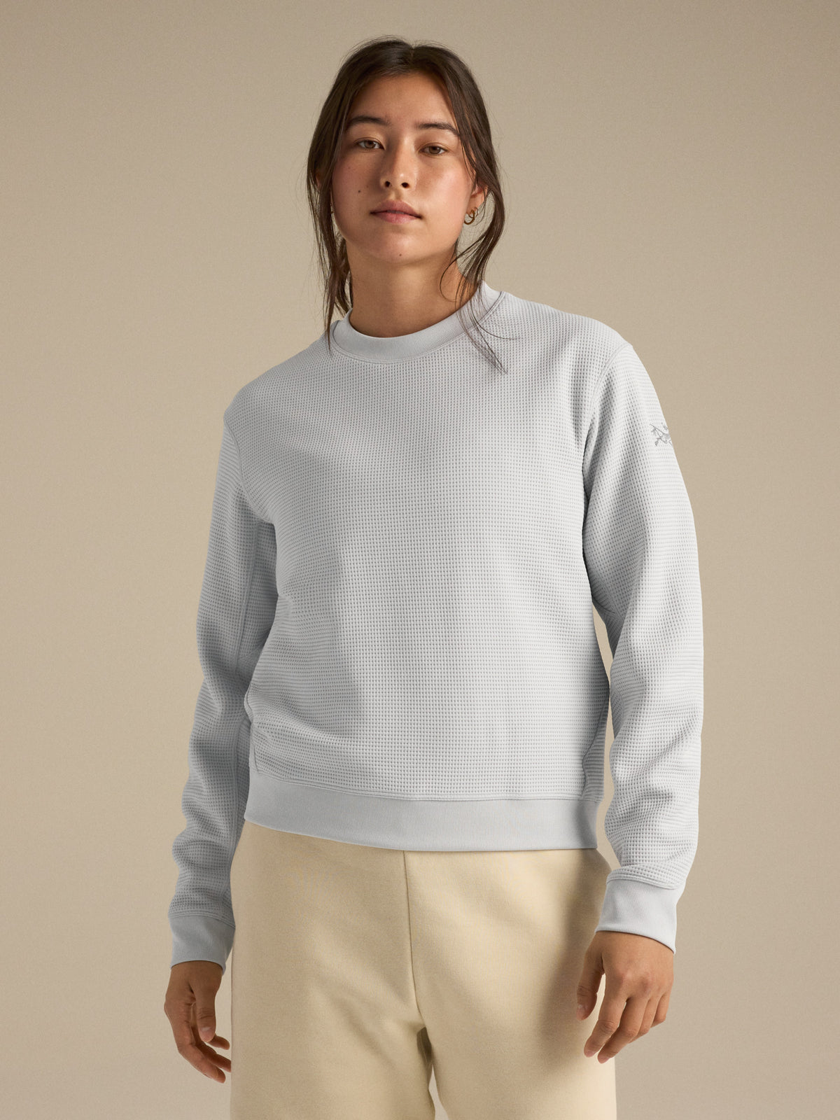 Olera Crew Neck Pullover Women's Solitude Front View