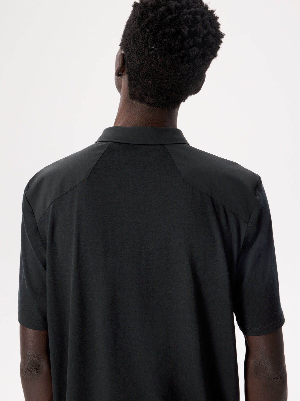 Frame Polo Shirt SS Black Detail 2