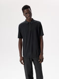 Frame Polo Shirt SS Black Front View