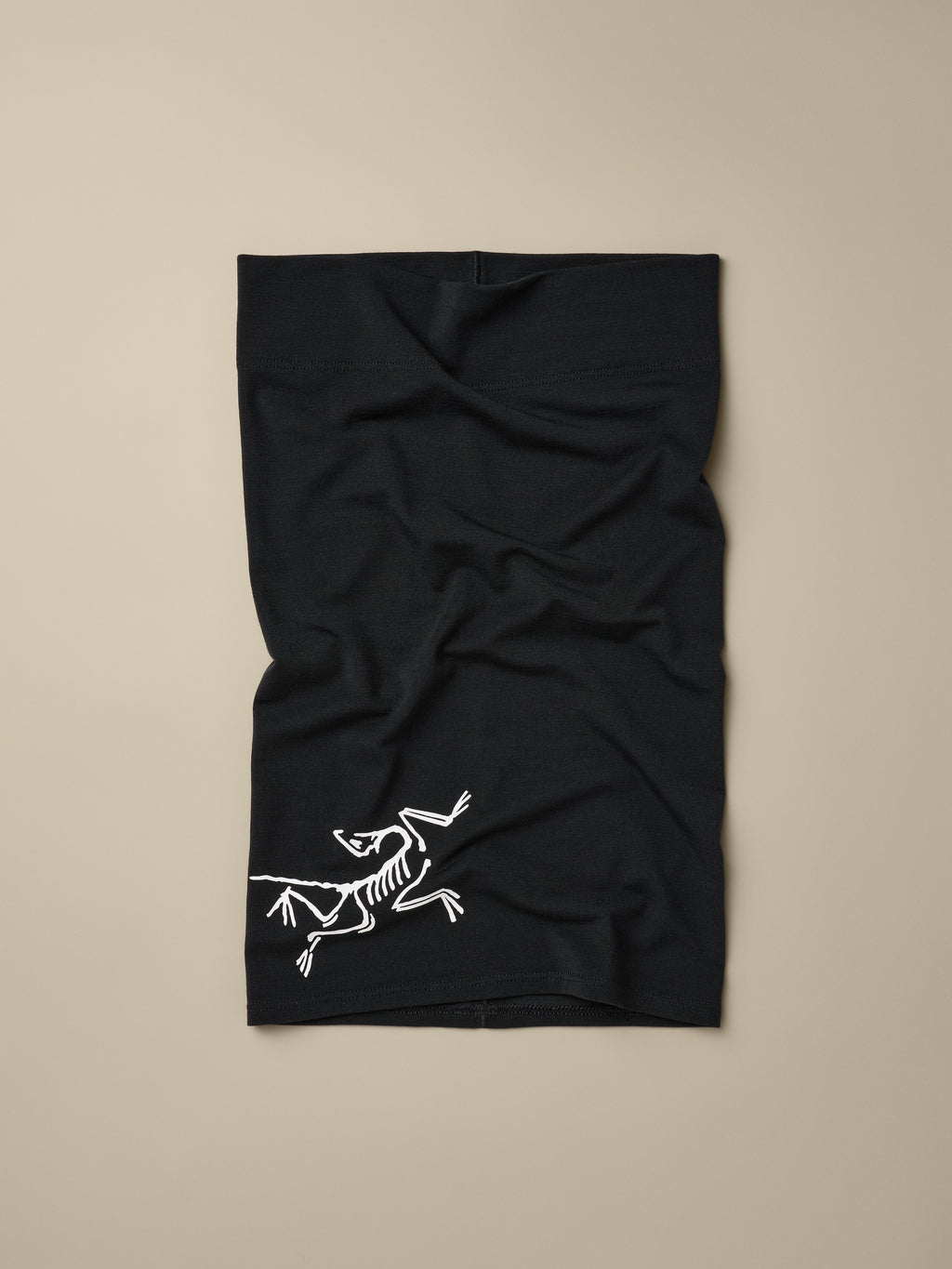 Satoro Merino Neck Gaiter Black / Arctic Silk Front