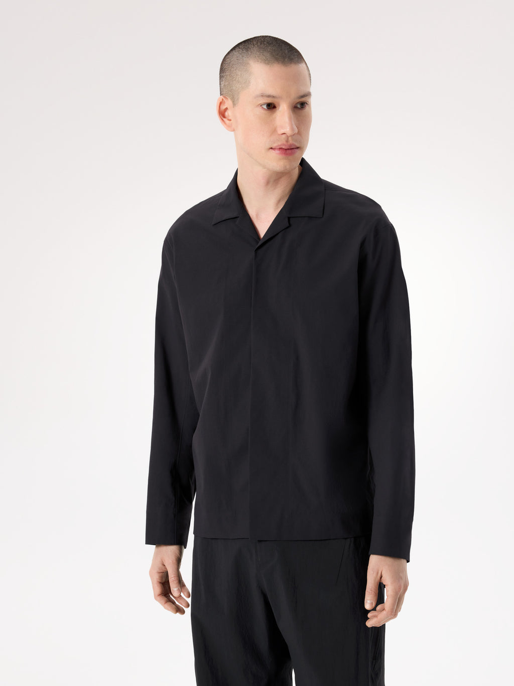 Cusec Shirt LS Black Front View