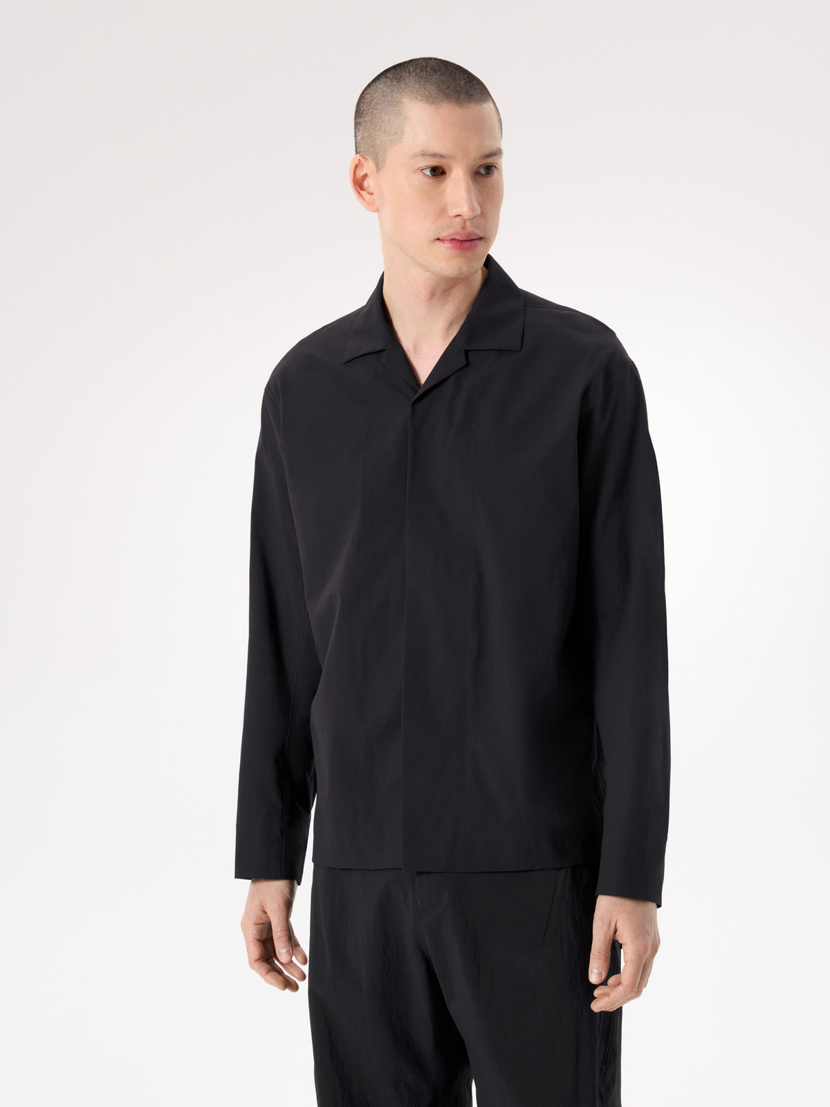 Cusec Shirt LS Black Front View