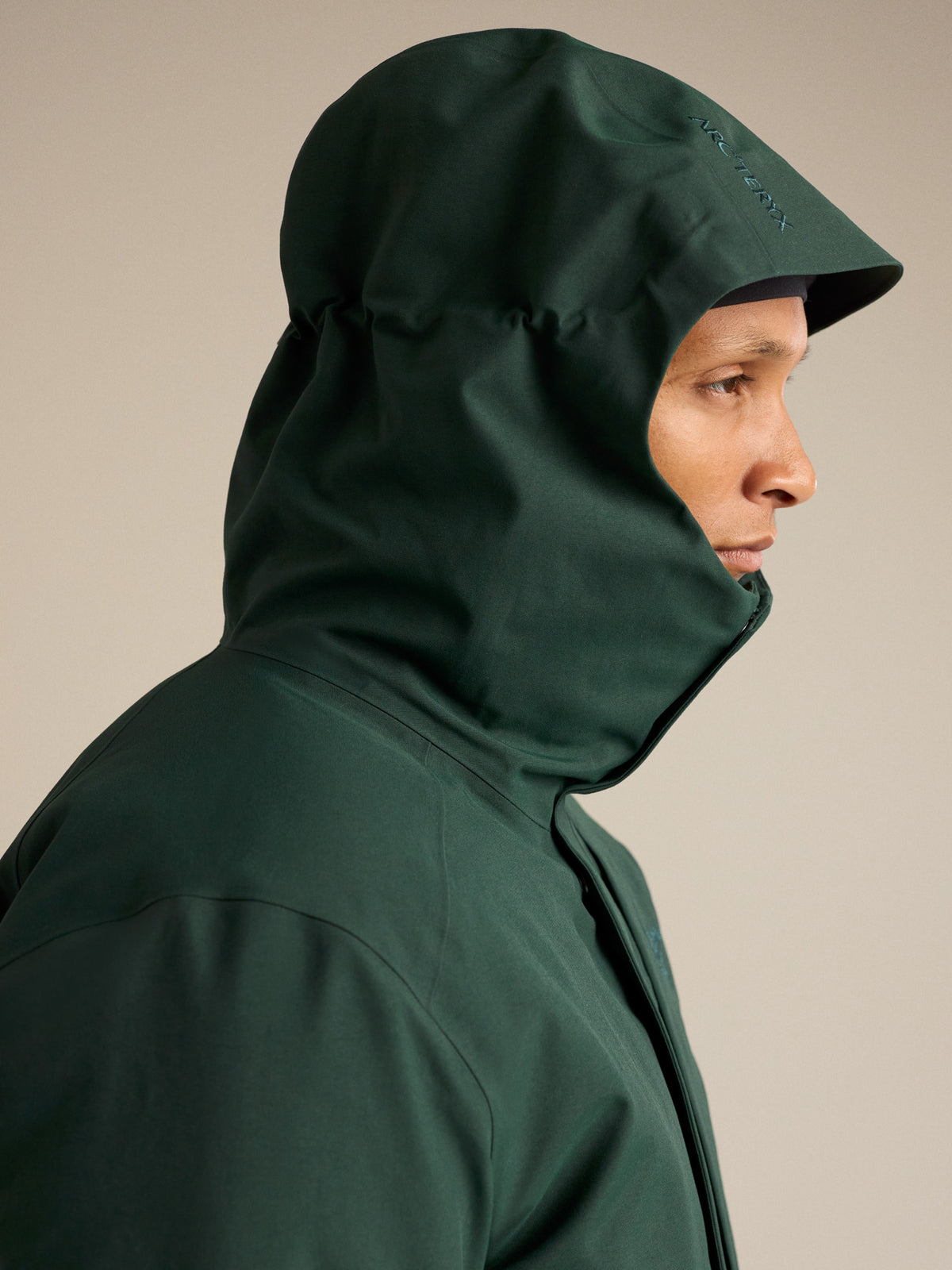 Therme Down Parka Dark Jade Hood