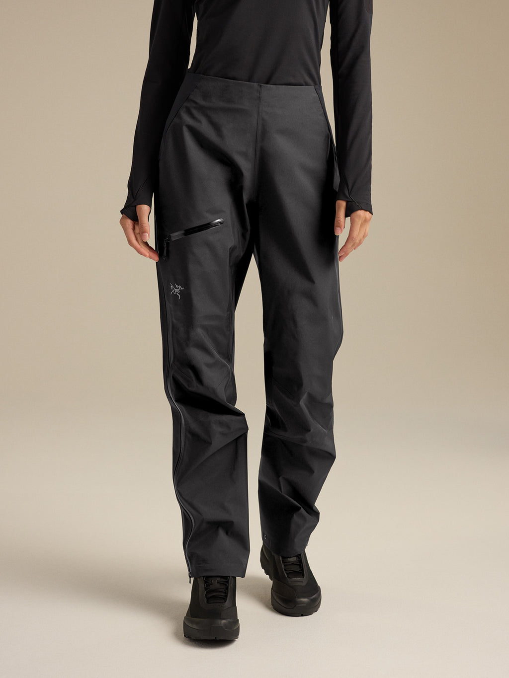 Beta Pant Women's Black Front View