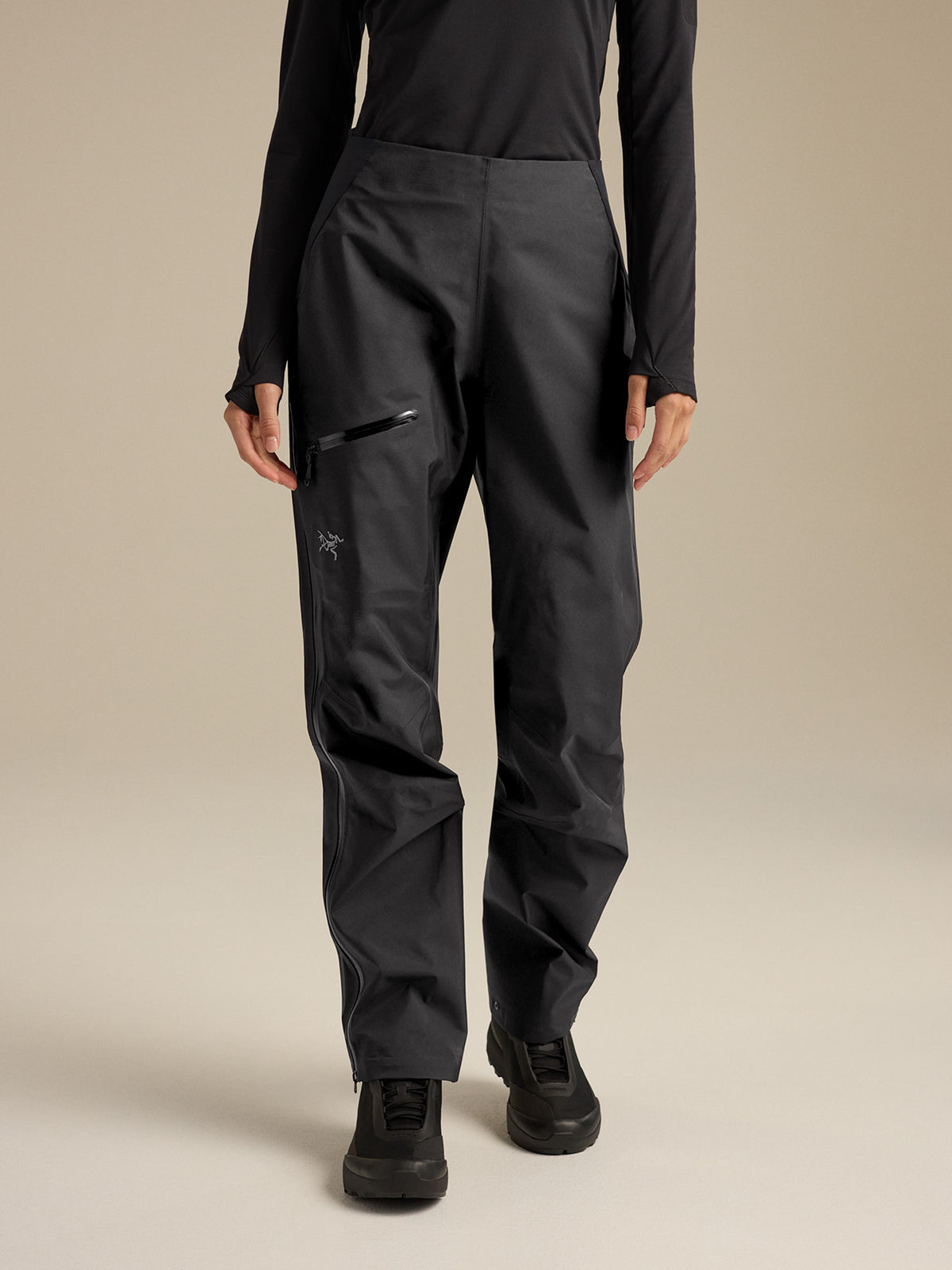 Beta Pant Women's Black Front View