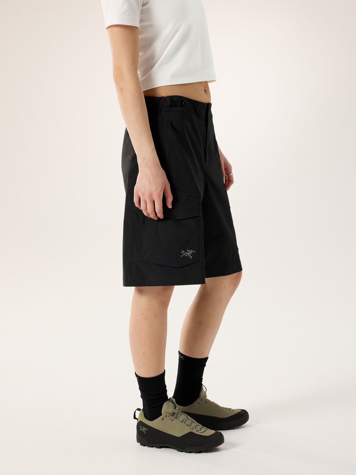 Sonii SL Utility Short 10" Women's Black Side View