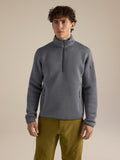 Covert 1/2 Zip Neck Void Heather Front View