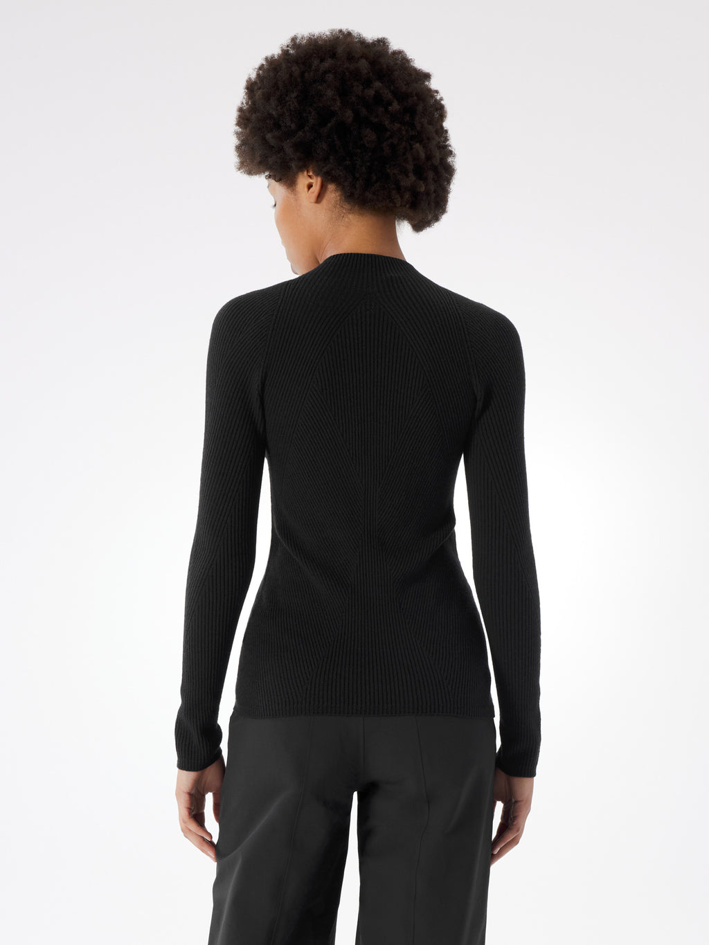 Conic Wool Midlayer Women's Black Back View