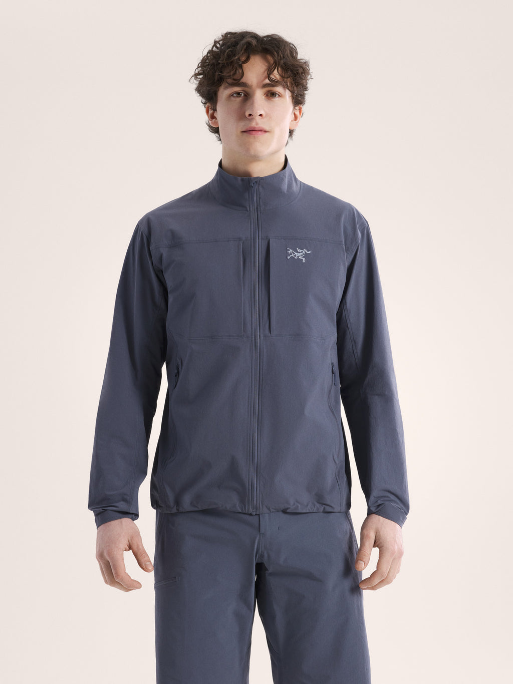 Gamma Lightweight Jacket Dk Stratus Front View