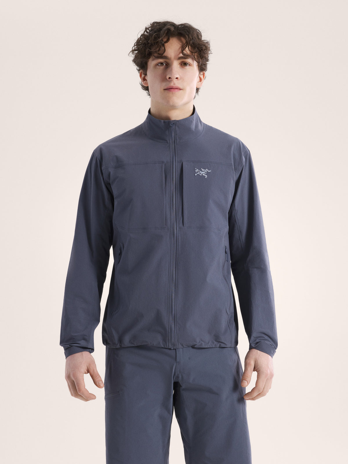 Gamma Lightweight Jacket Dk Stratus Front View