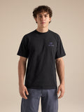 Kragg SL Cotton Jug Shirt SS Black / Violectric Front View