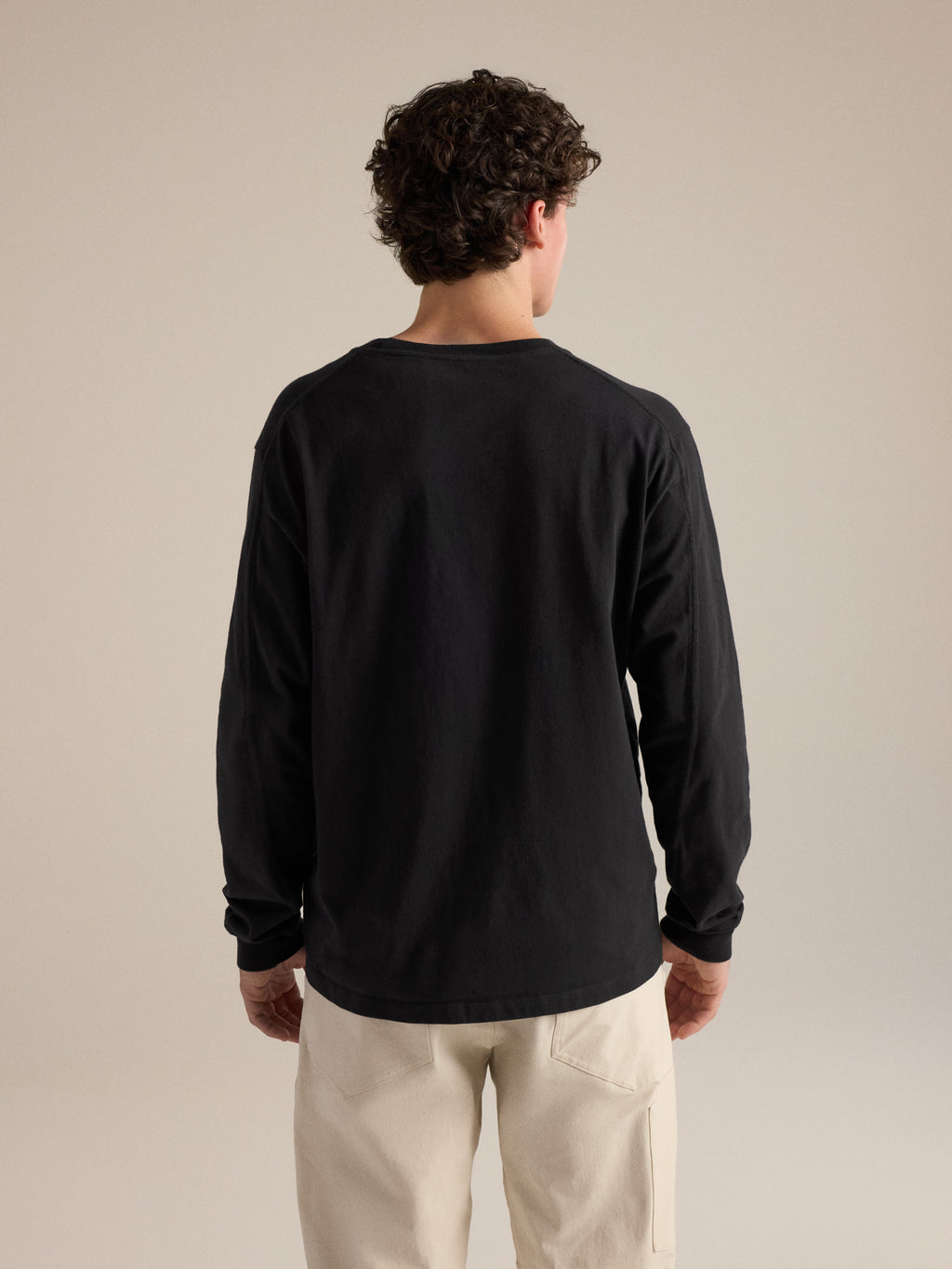 Kragg Cotton Shirt LS 24K Black Back View