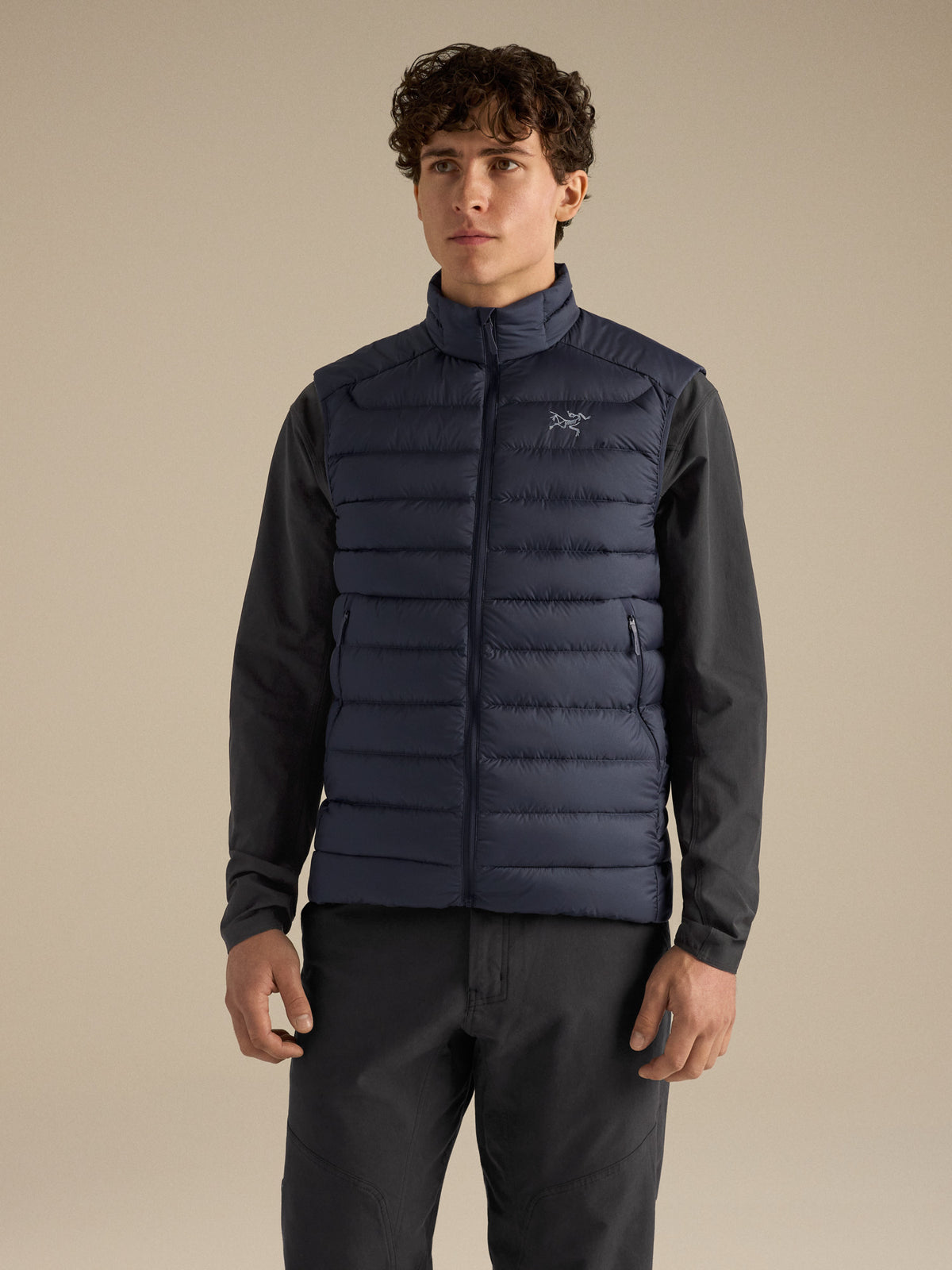 Cerium Vest Black Sapphire Front View