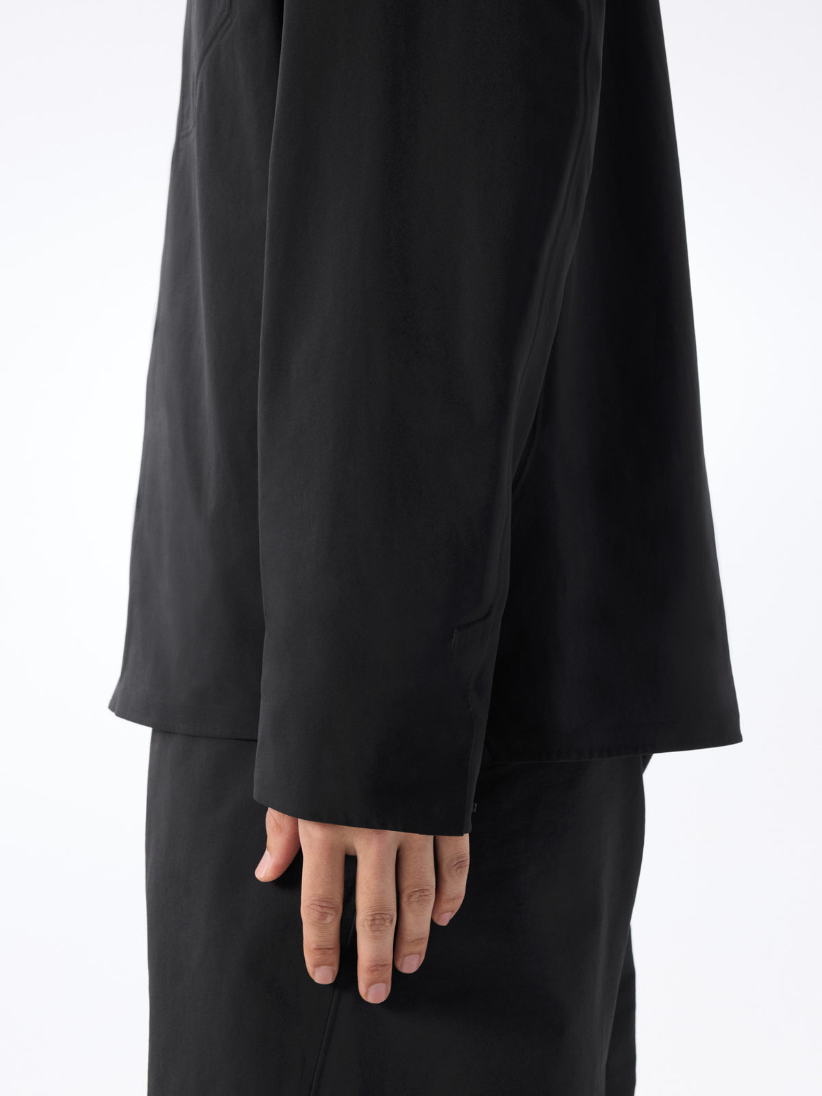 Field Shirt LS Black Detail 4