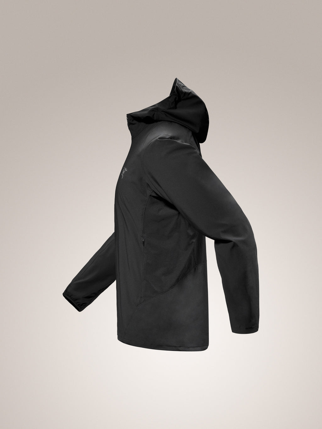 Incendo Hybrid Hoody Black Profile