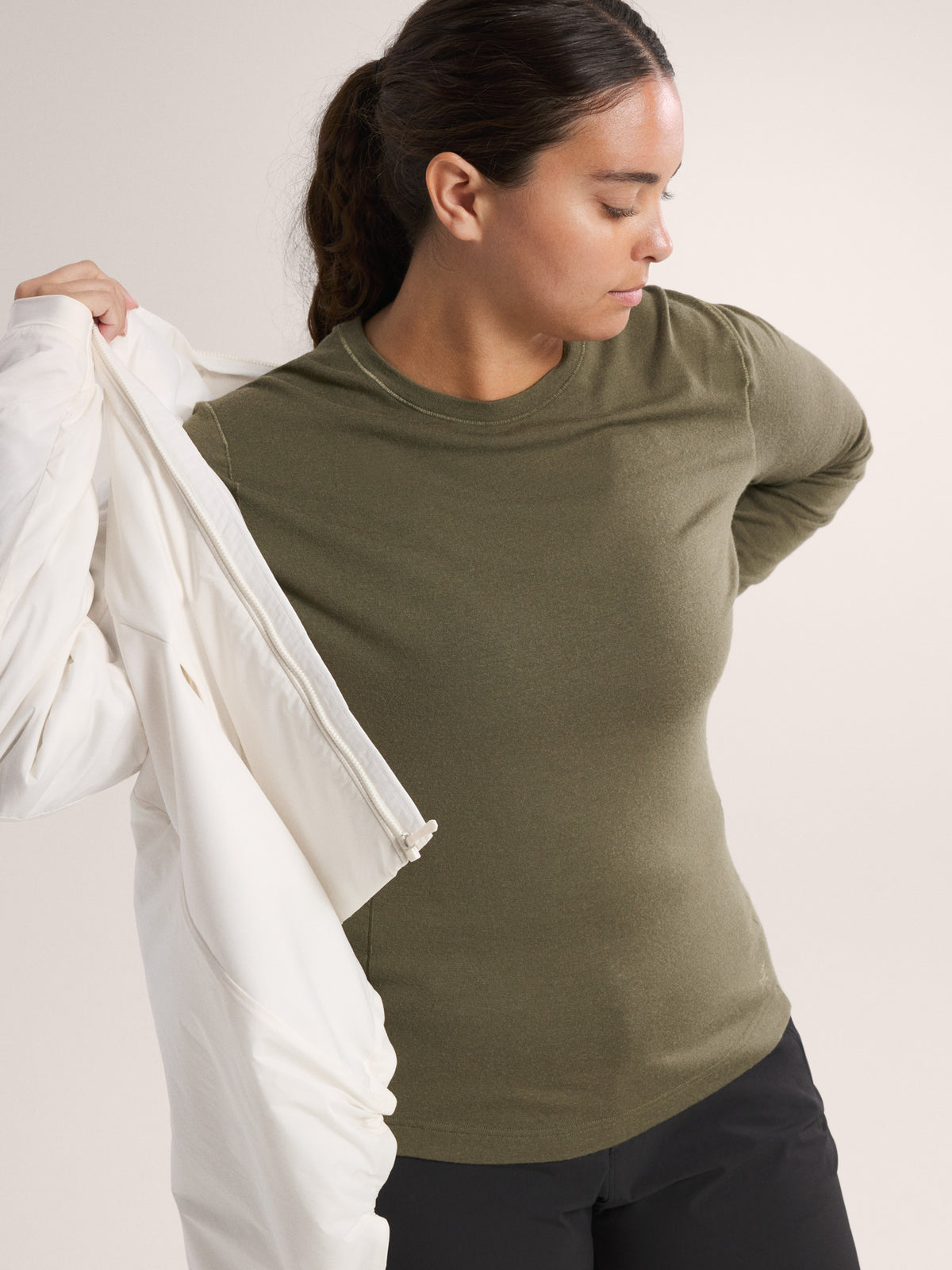 Satoro Merino Wool Crew Neck LS Women's Tatsu Hover