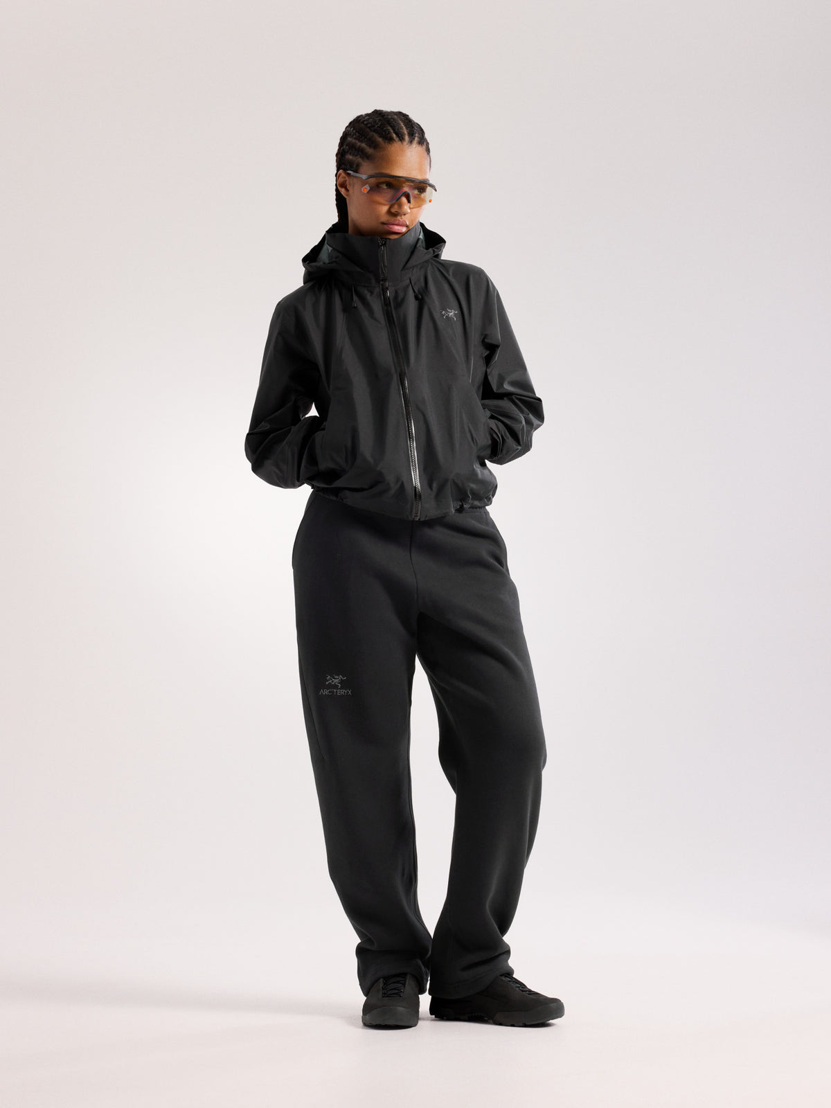 Naya Cropped Jacket Women's Black Full Body