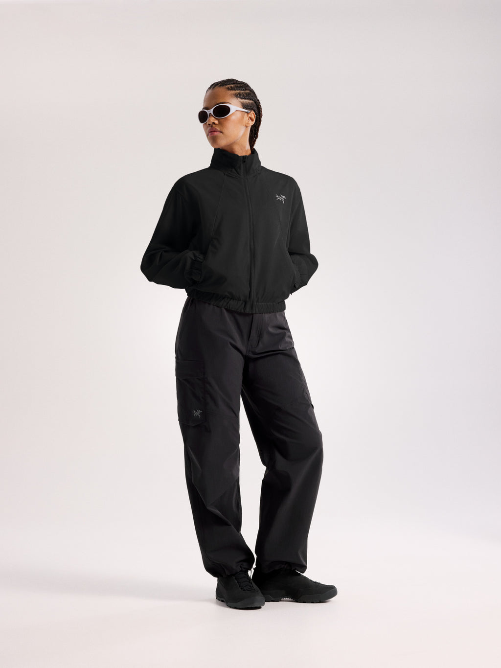 Naya Cropped Stowhood Jacket Women's Black Full Body