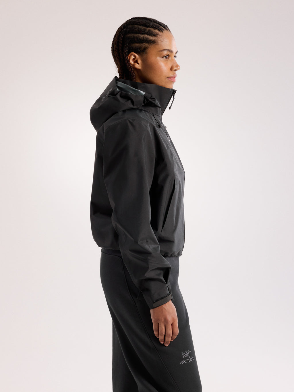 Naya Cropped Jacket Women's Black Side View
