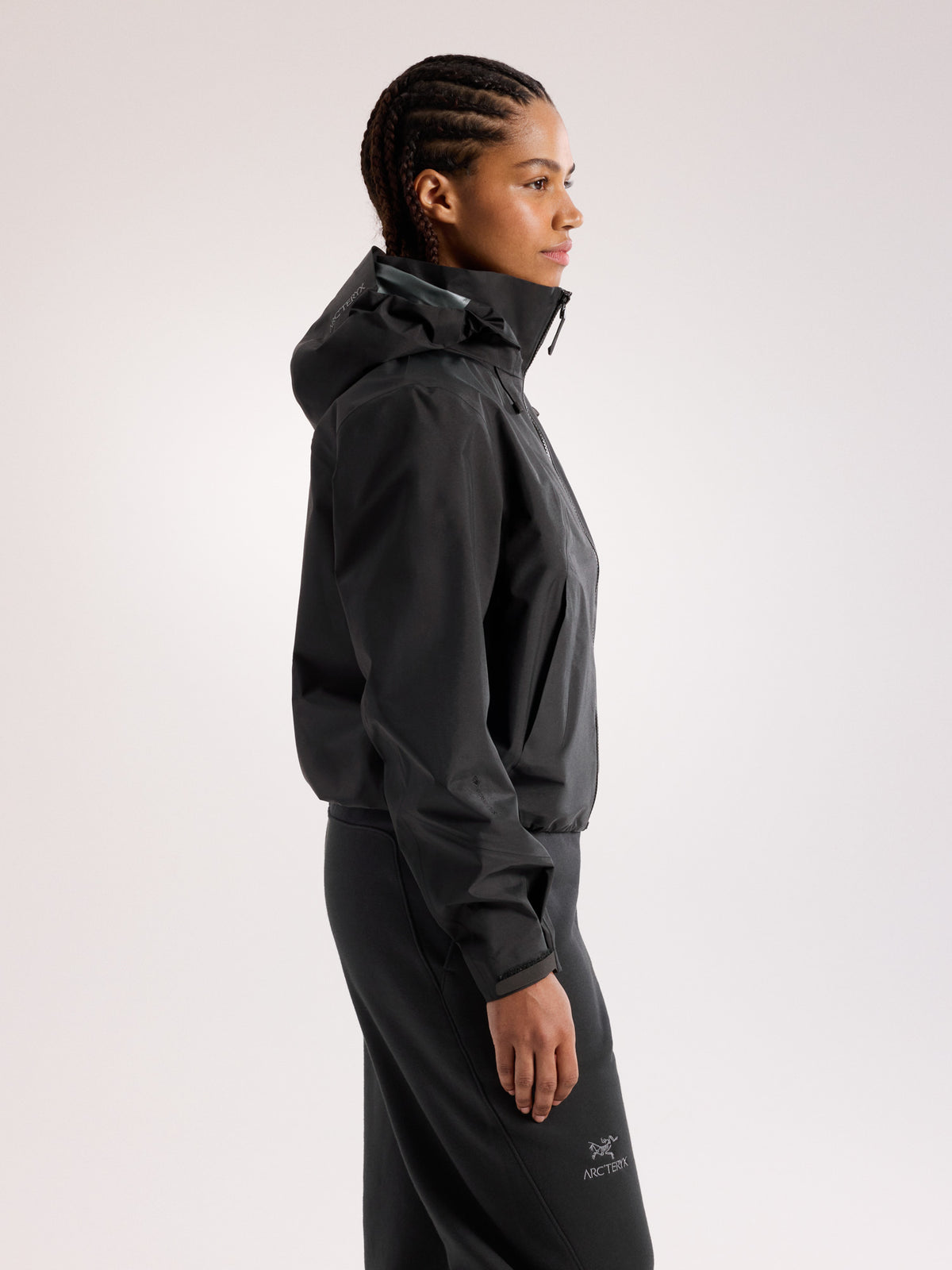 Naya Cropped Jacket Women's Black Side View