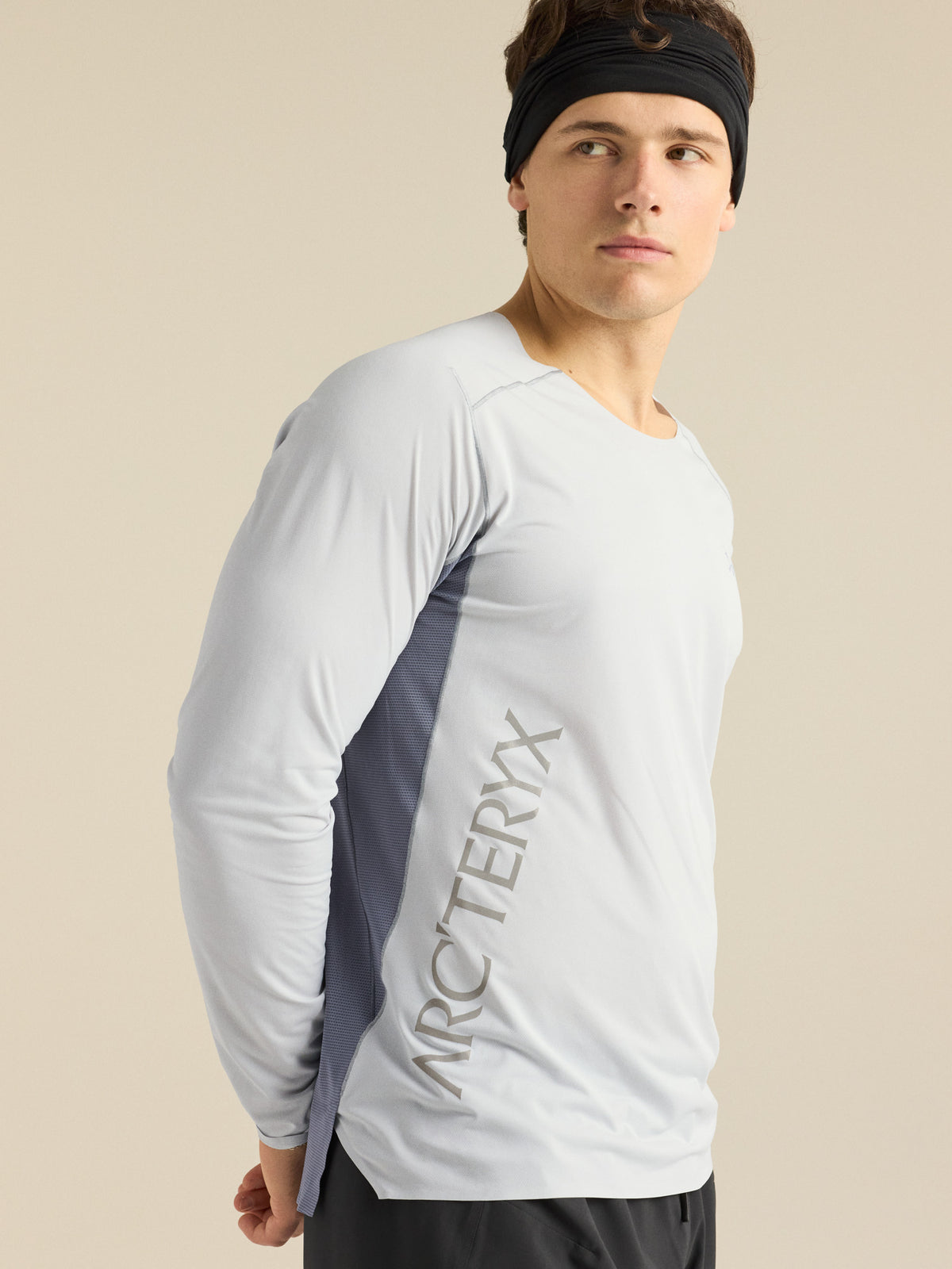 Norvan Downword Logo Shirt LS Solitude / Stratus Detail 1
