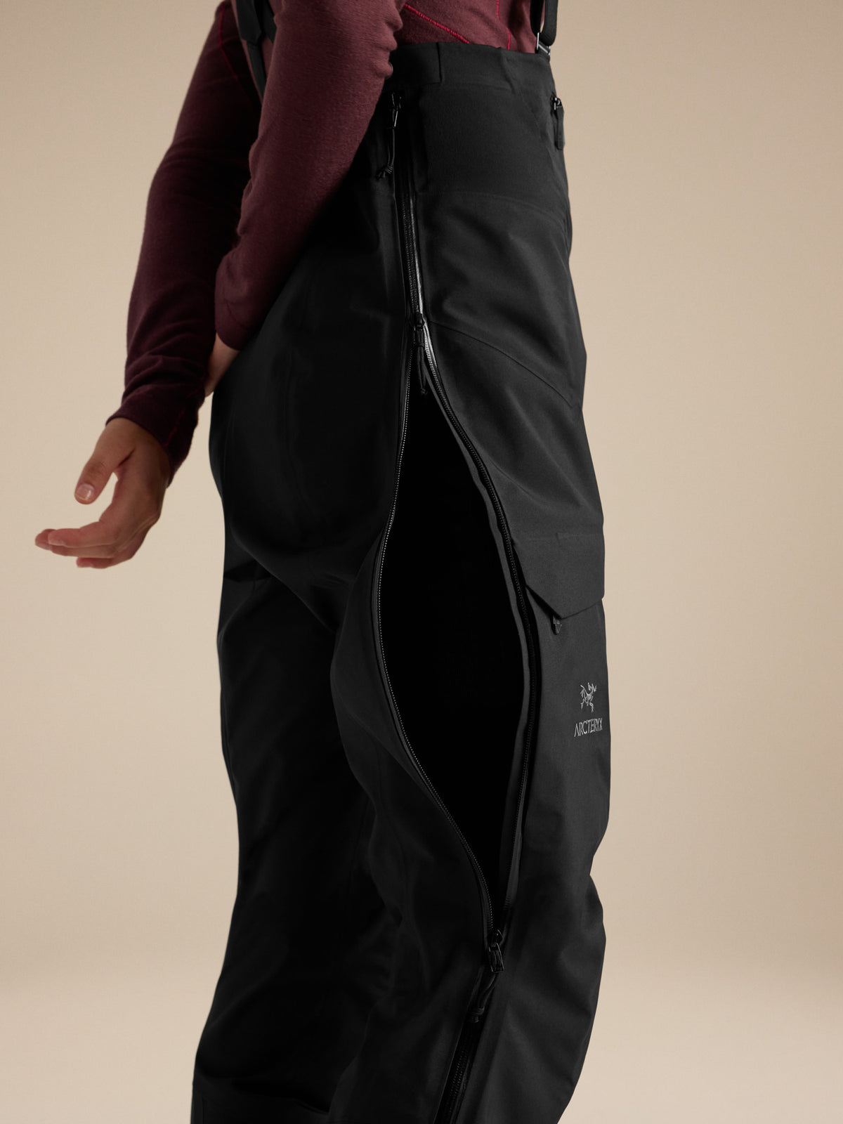 Alpha SV Bib Pant Women's Black Detail 1