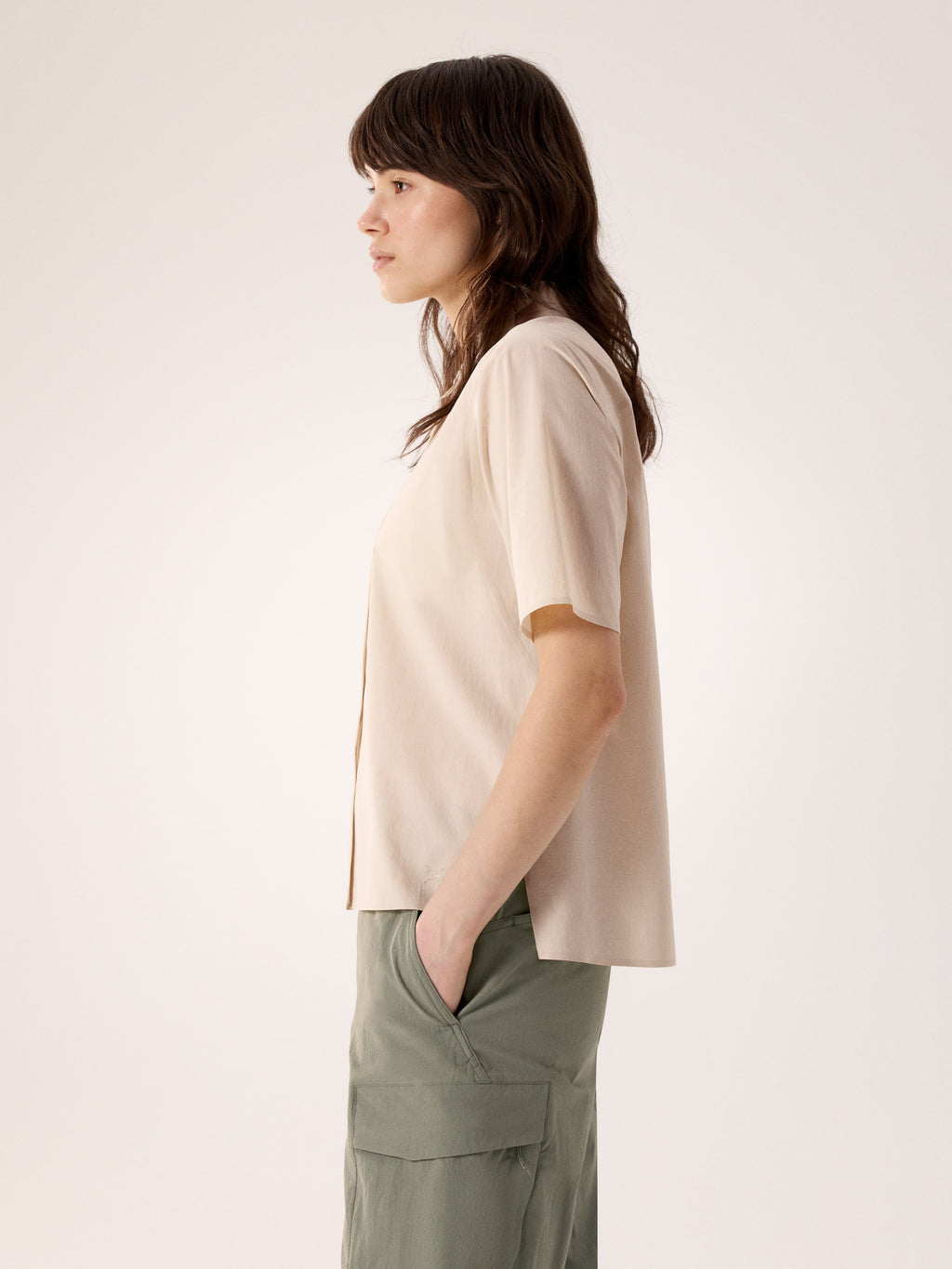 Olia Shirt SS Women's Sea Salt Side View