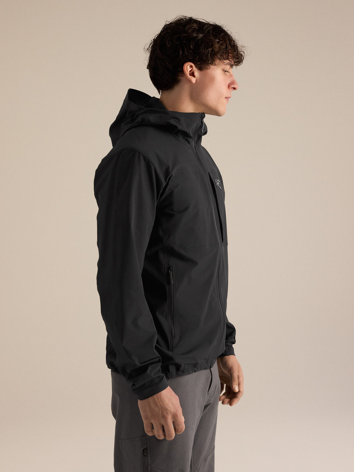 Gamma Hoody Black Side View