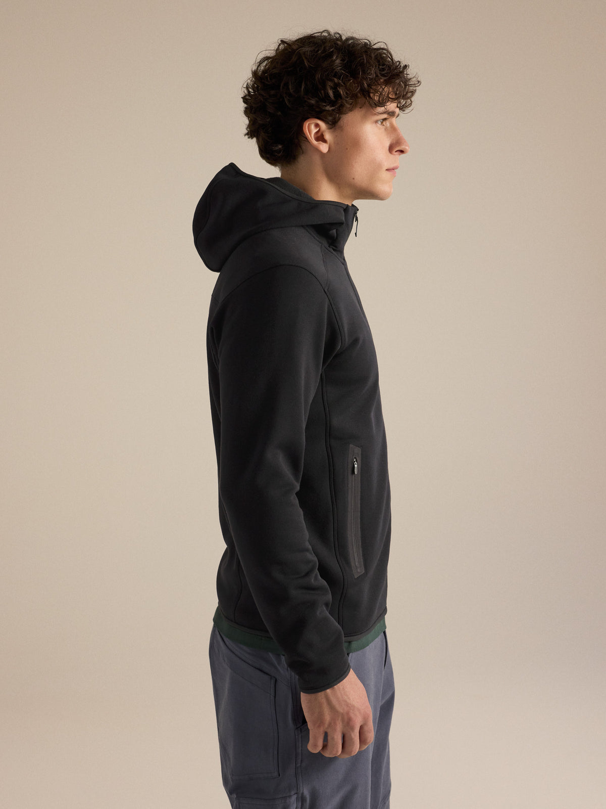 Kyanite Hoody Black Side View