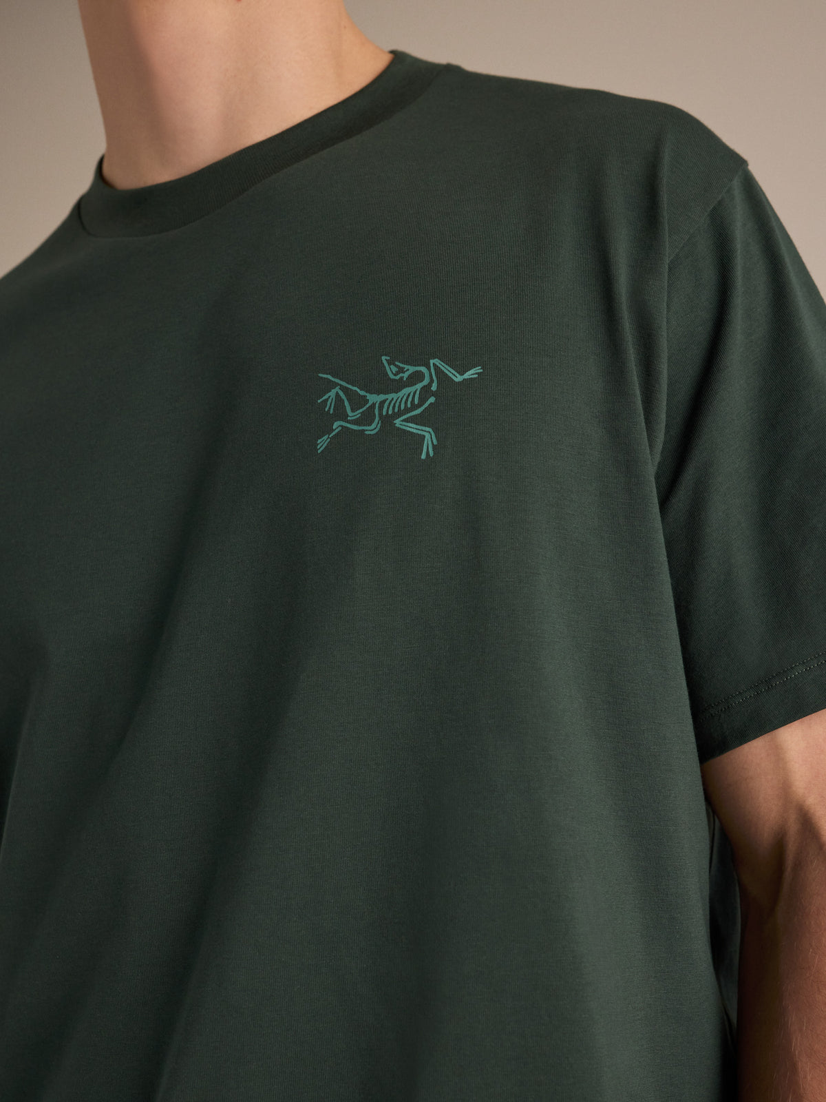 Kragg SL Cotton Shirt SS Dark Jade Detail 2