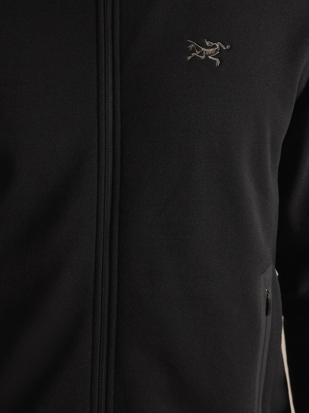 Kyanite Hoody Black Fabric Detail