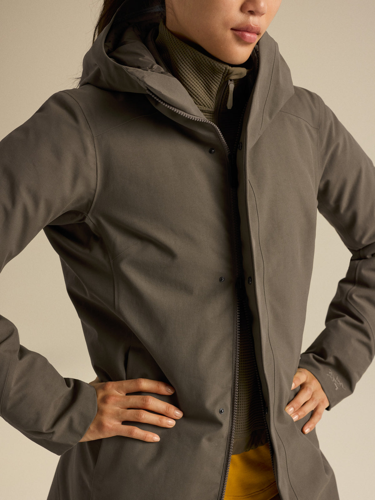 Patera Parka Women's Mongoose Fabric Detail