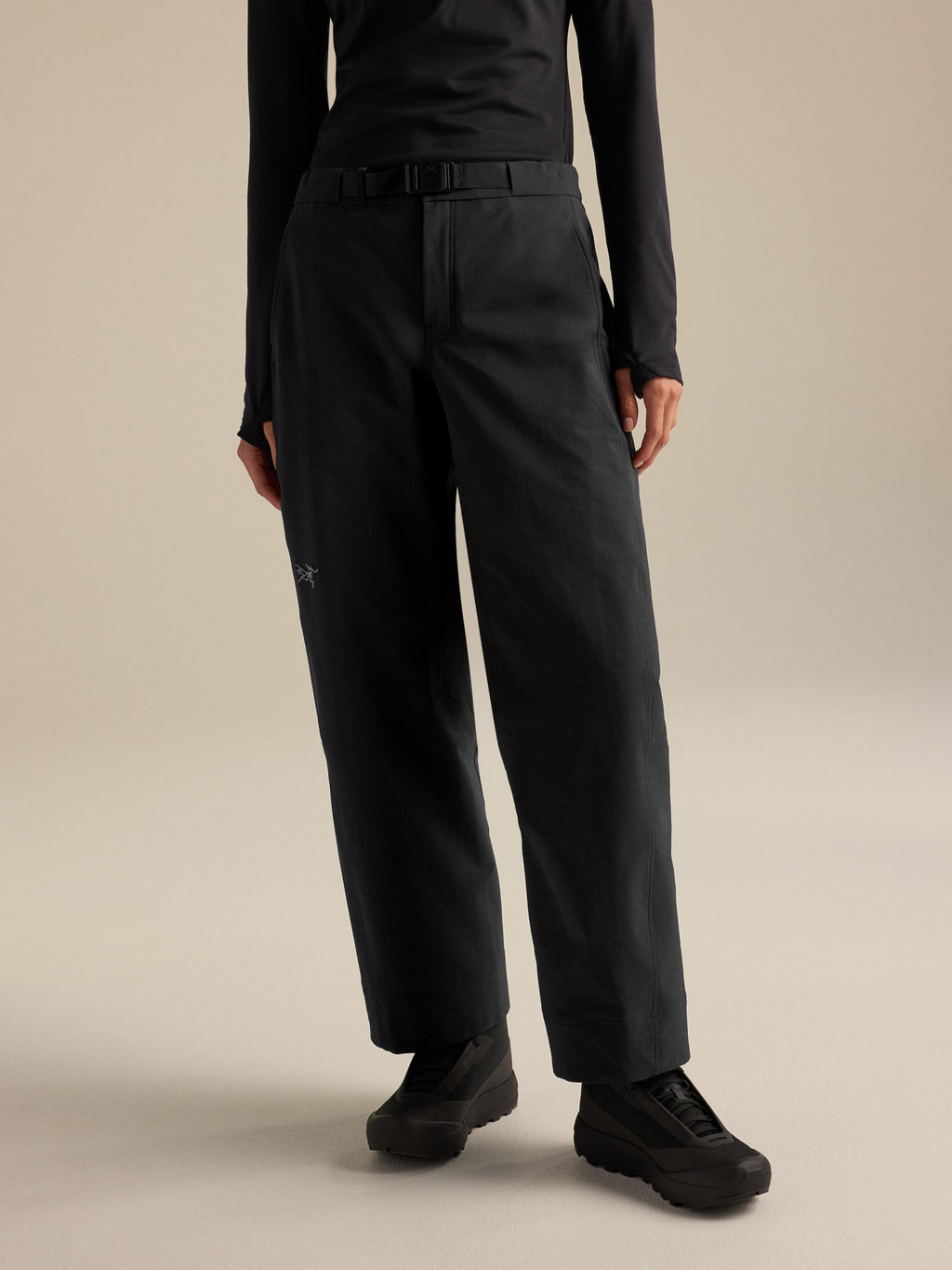 Nia Pant Women's Black Front View