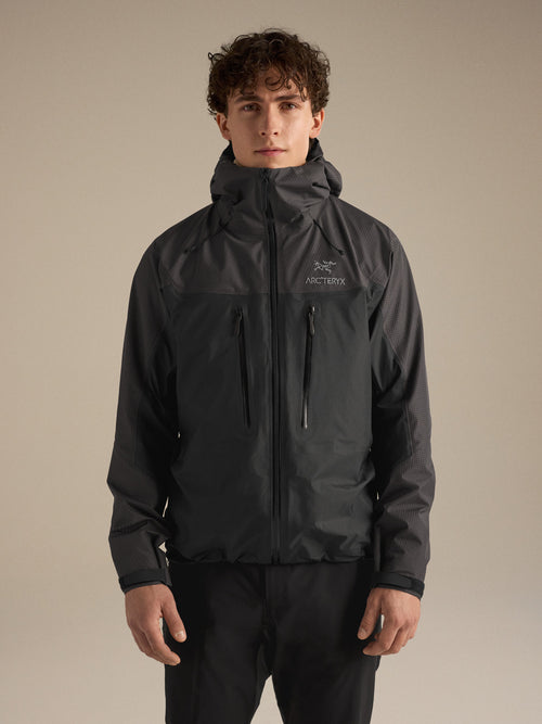 Alpha Jacket Graphite/Black Front View