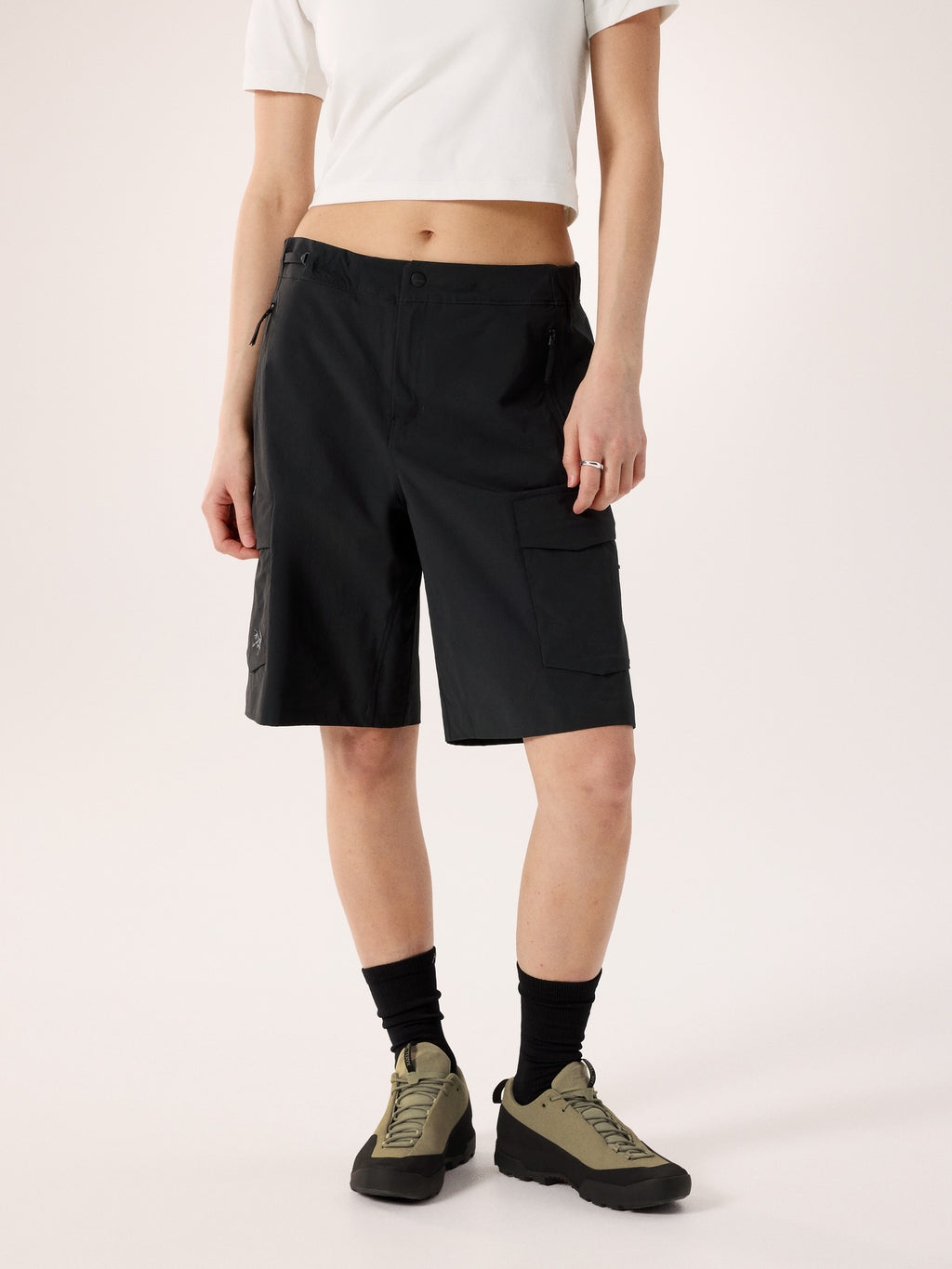 Sonii SL Utility Short 10" Women's Black Front View