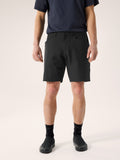 Kragg Cotton Short 9" Black Front View