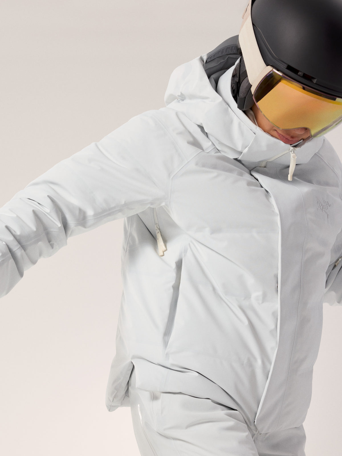 Andessa Down Jacket Women's Arctic Silk Pit Zip
