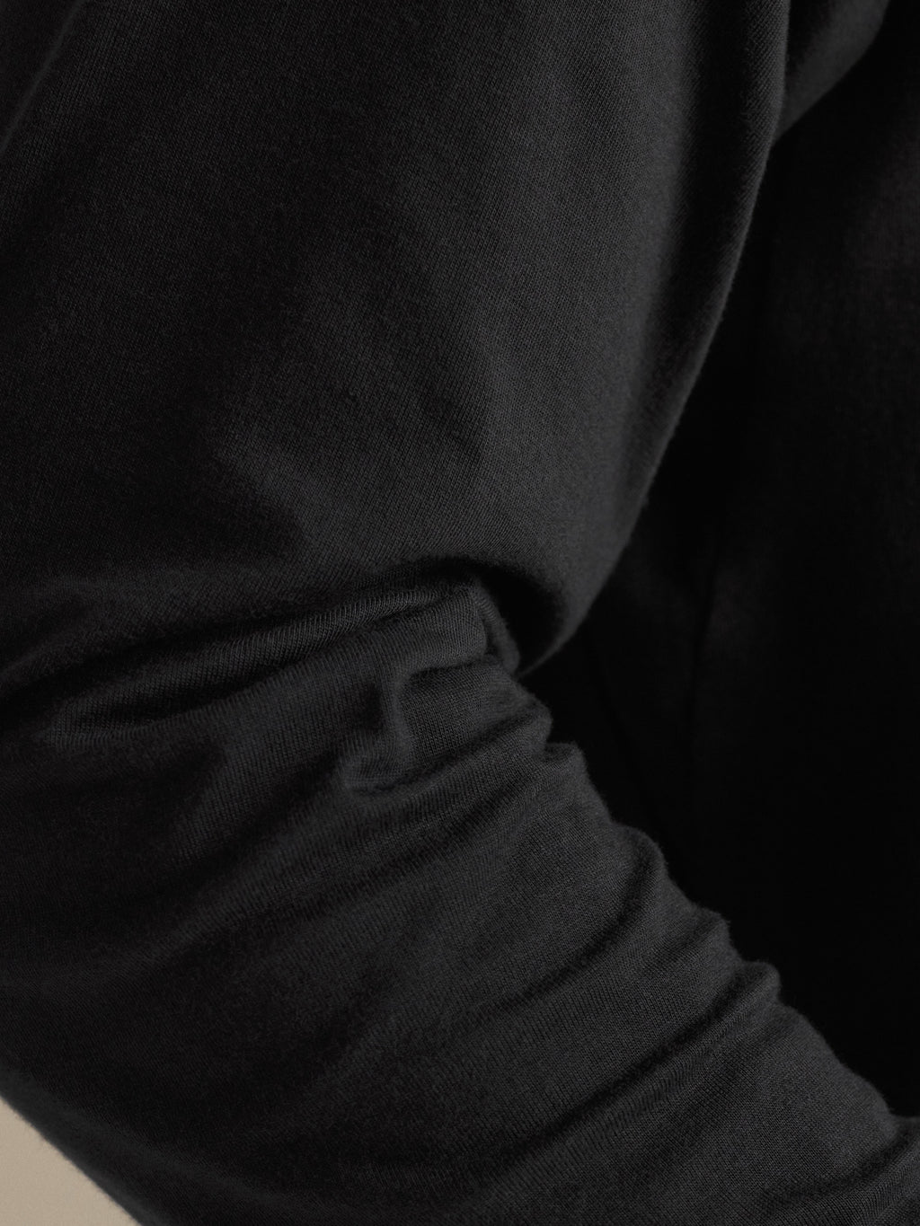 Kragg SL Cotton Shirt LS Black Fabric Detail