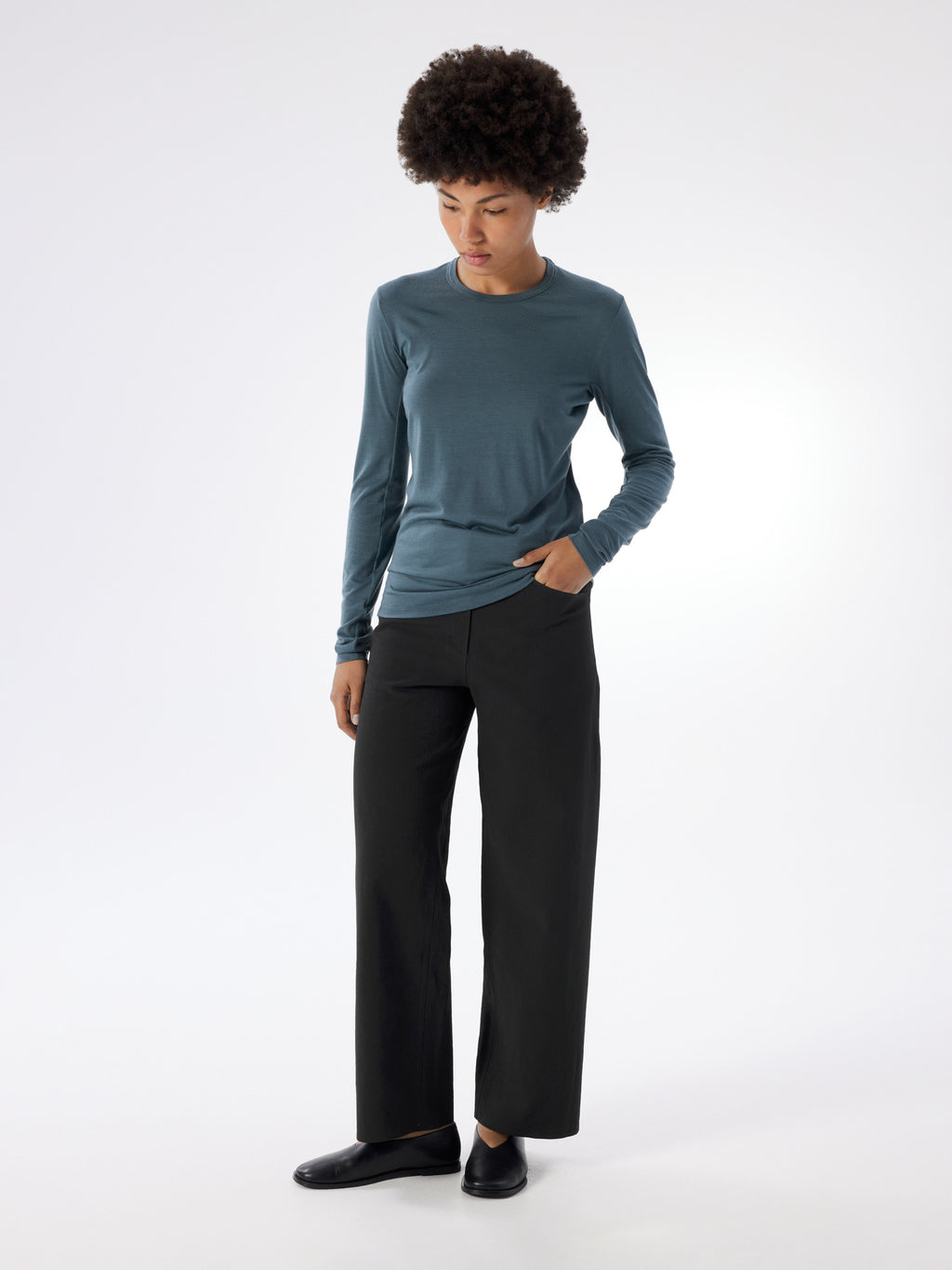 Frame Crew Neck Shirt LS Women's Neptune Full Body