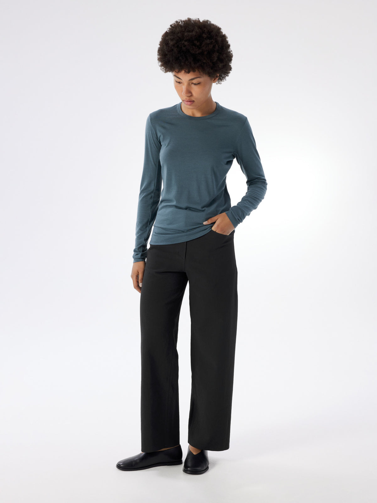 Frame Crew Neck Shirt LS Women's Neptune Full Body