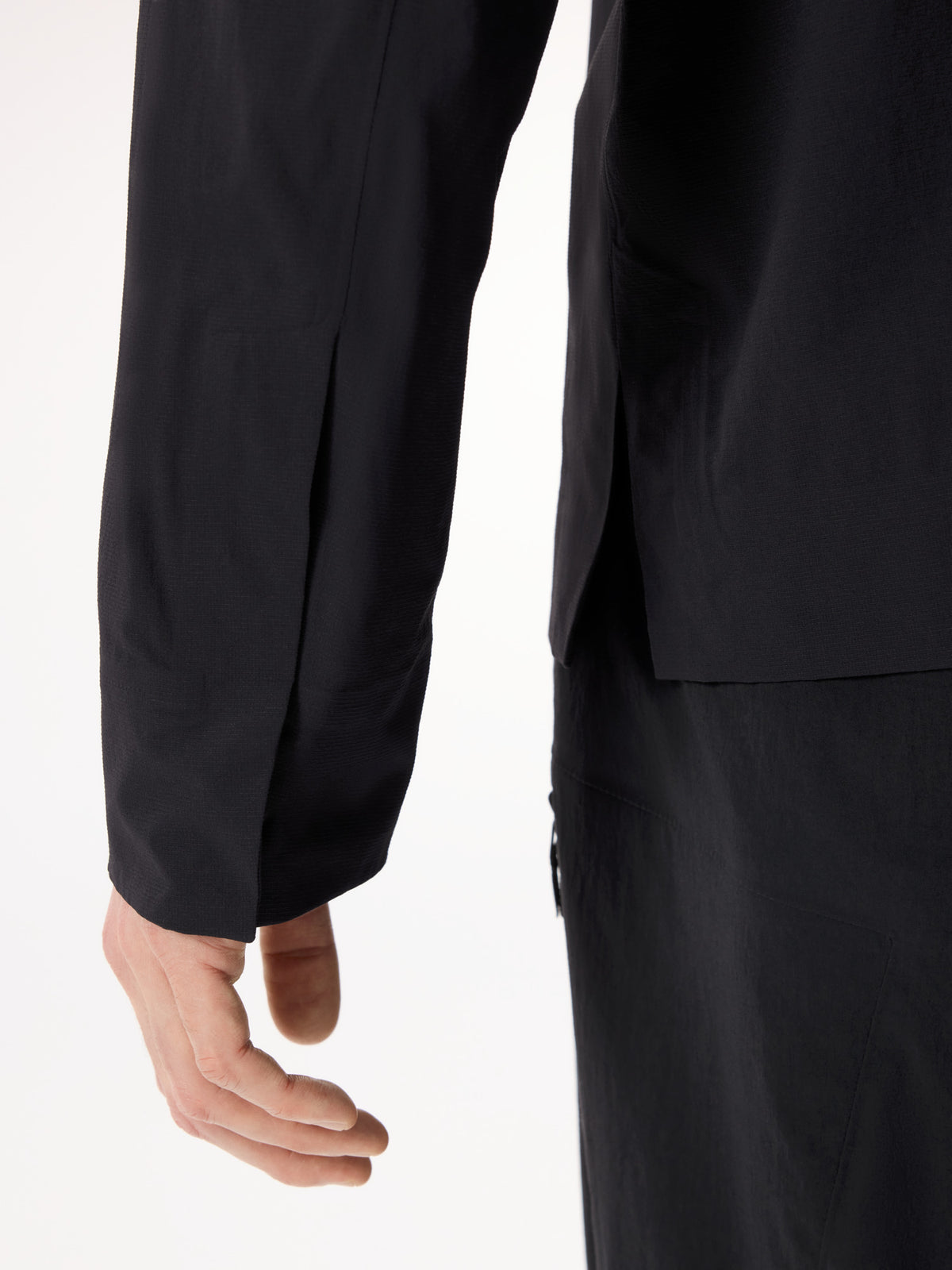 Cusec Shirt LS Black Detail 2