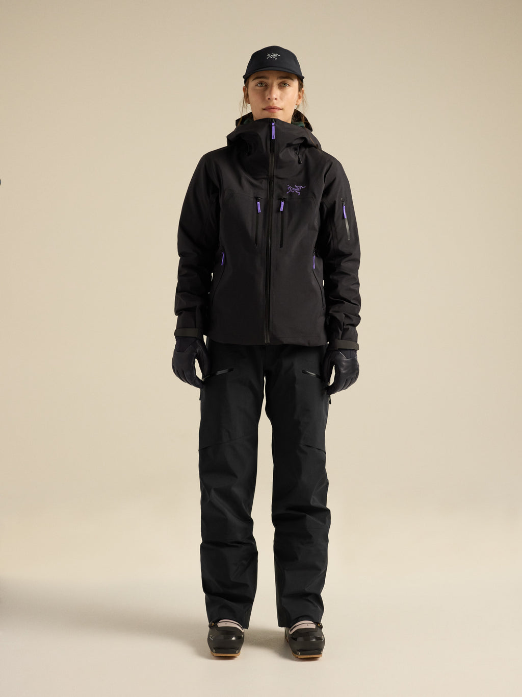 Rush Bib Pant Women's Black Full Body