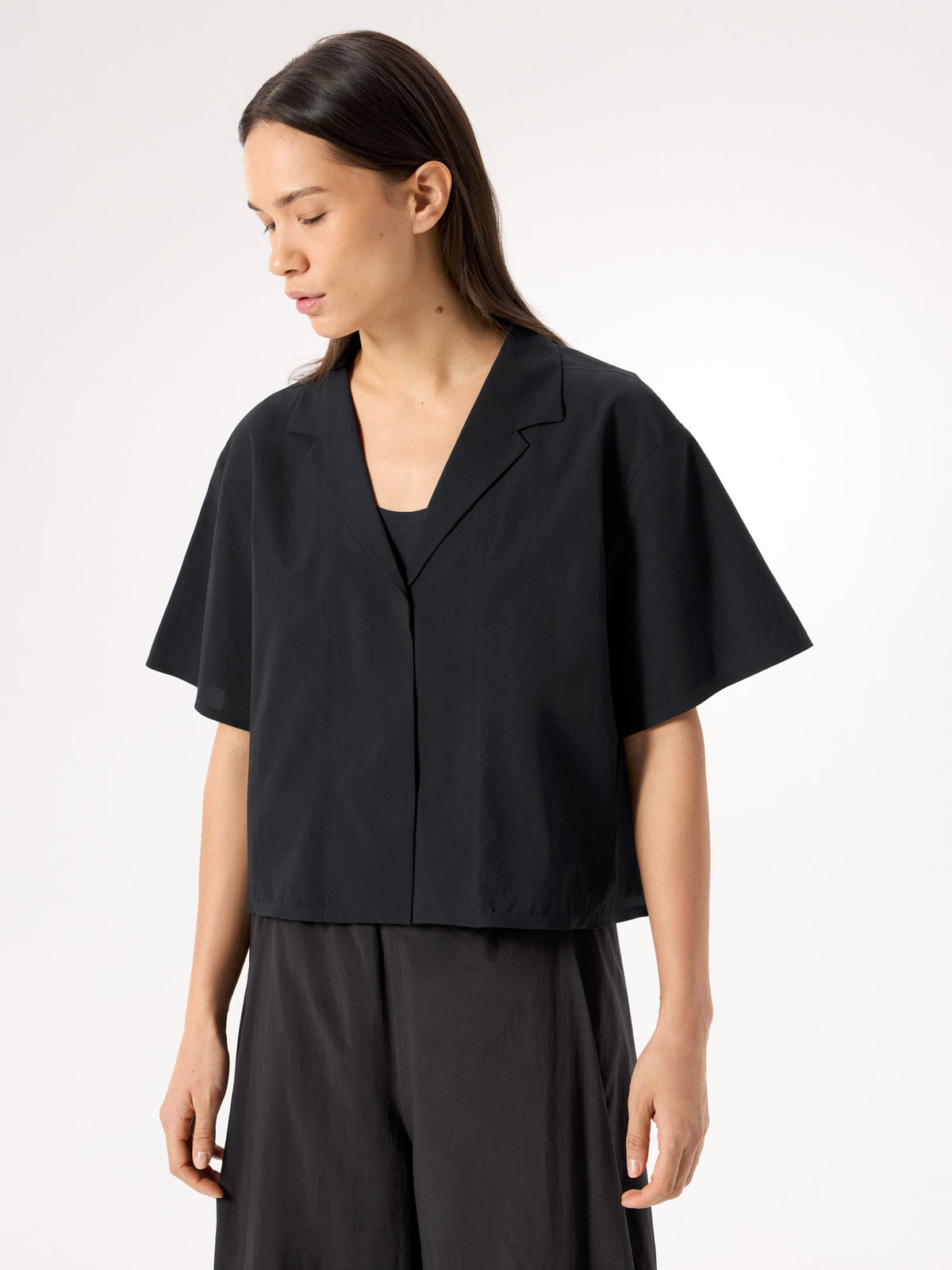 Diantric Shirt SS Women's Black Front View